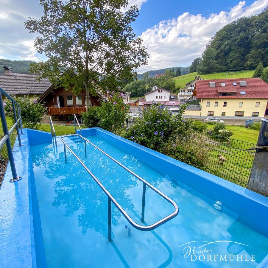 Hirschen-Dorfmuehle Hotel Biederbach Luaran gambar